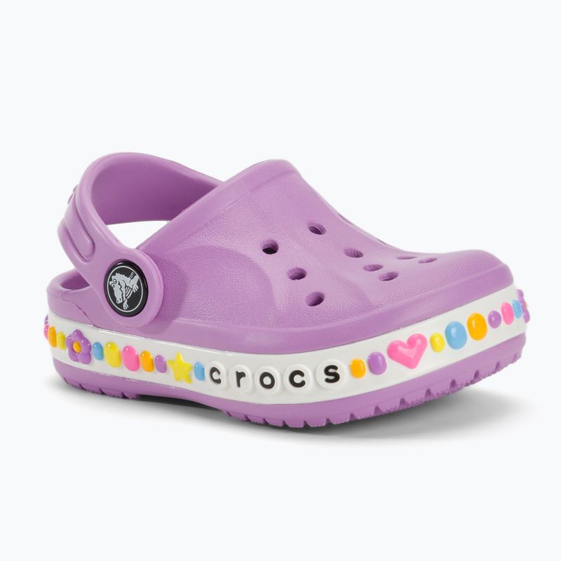 Crocs Bayaband Charm Band Clog Toddler orchid slides