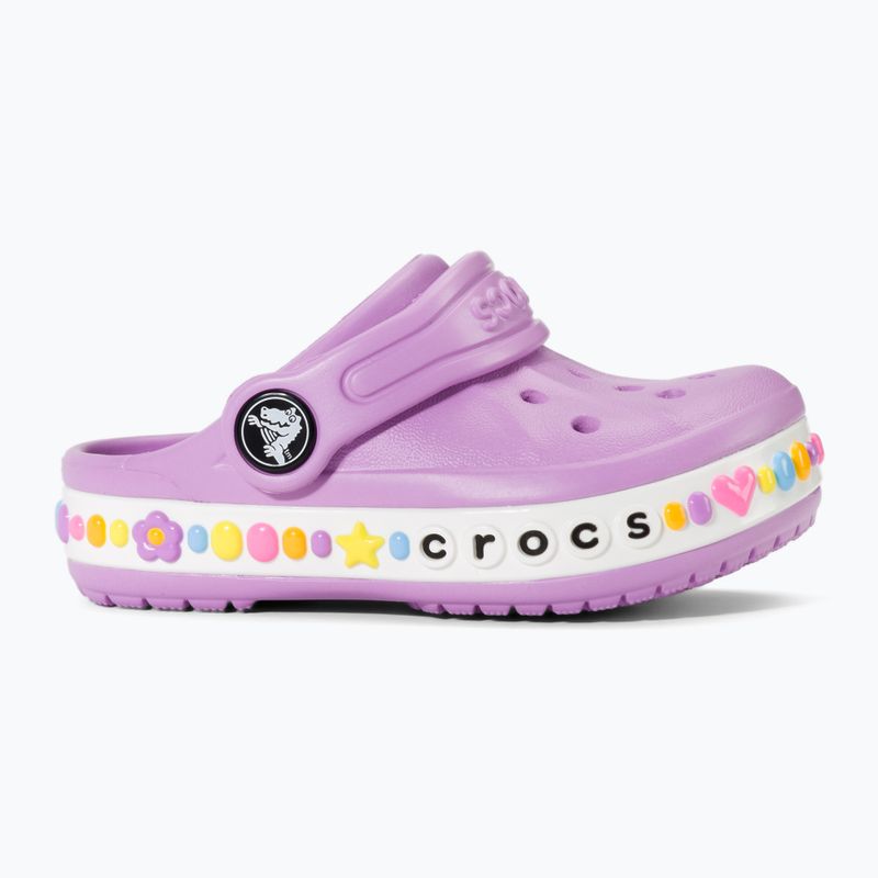 Crocs Bayaband Charm Band Clog Toddler orchid slides 3