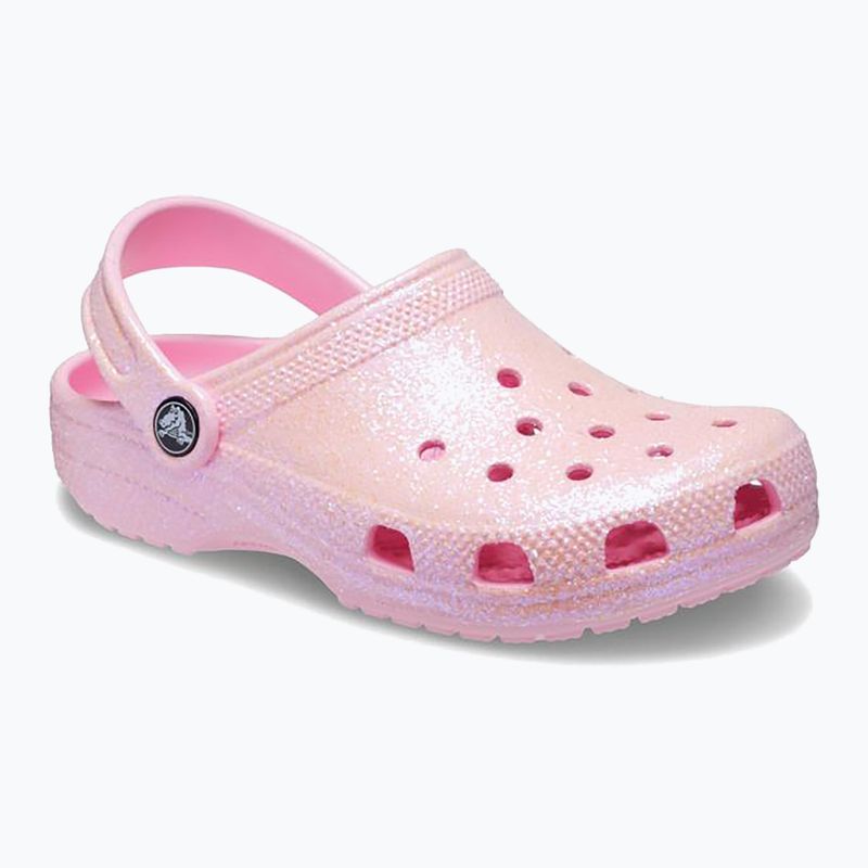 Crocs Classic Glitter Clog flamingo children's slides 9