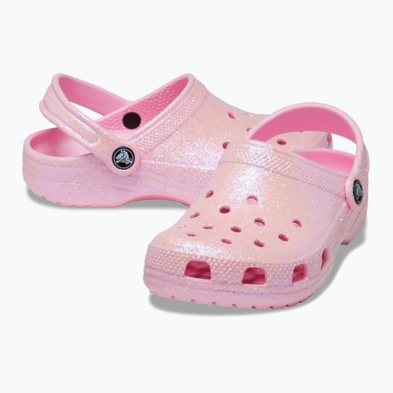 Crocs Classic Glitter Clog flamingo children's slides 11