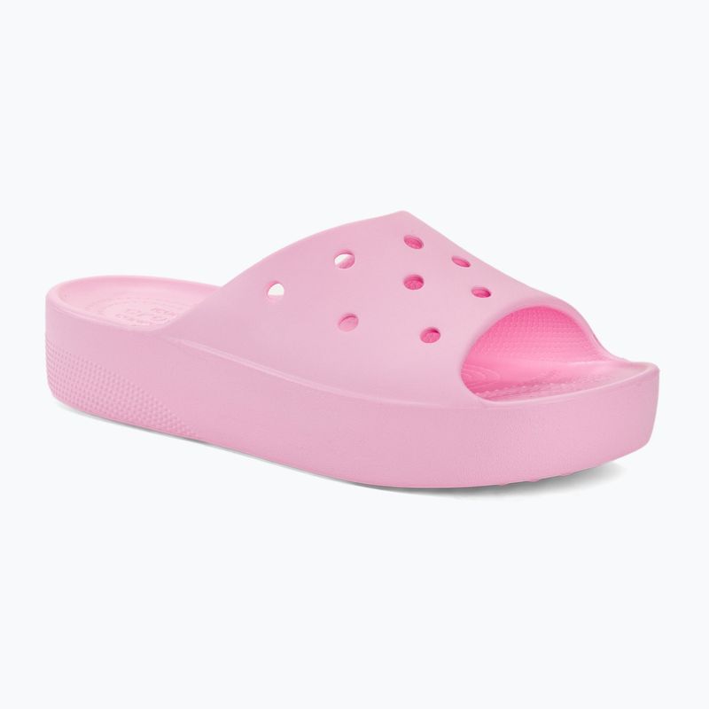 Women's Crocs Classic Platform flamingo slides