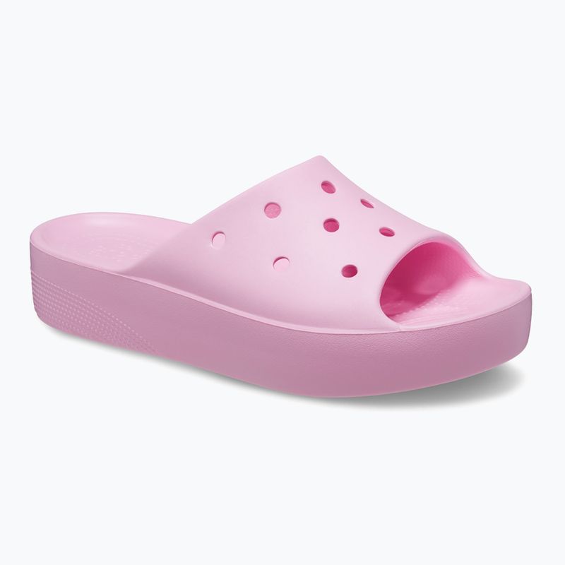 Women's Crocs Classic Platform flamingo slides 8