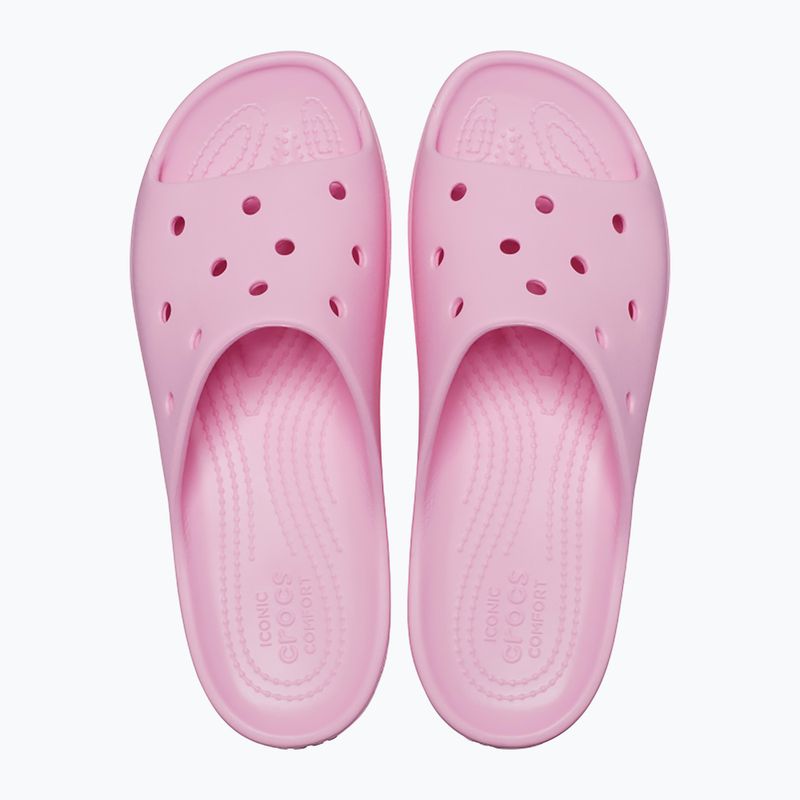 Women's Crocs Classic Platform flamingo slides 11