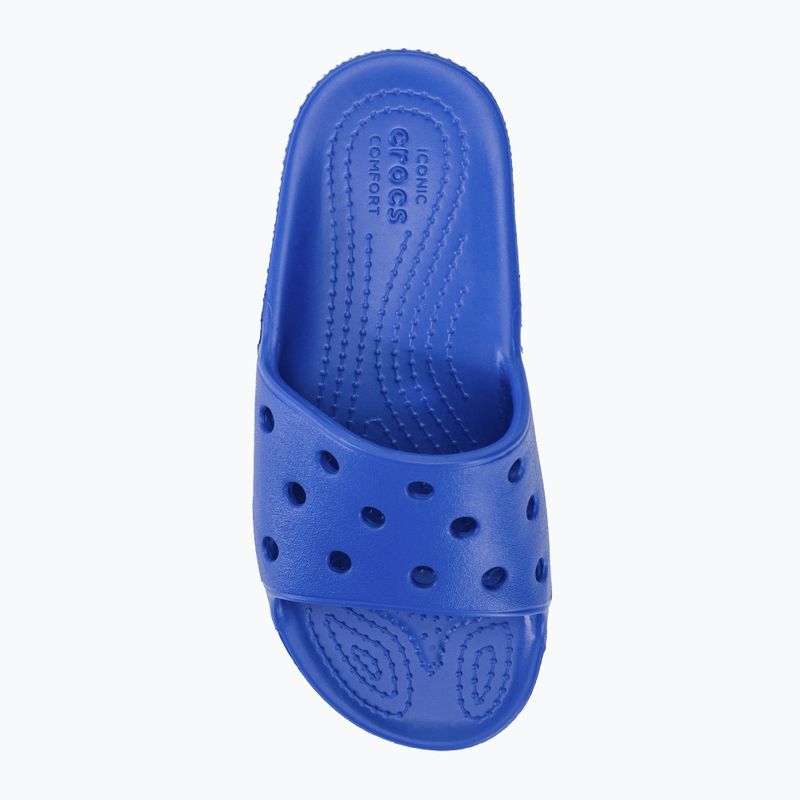 Crocs Classic blue bolt children's slides 5