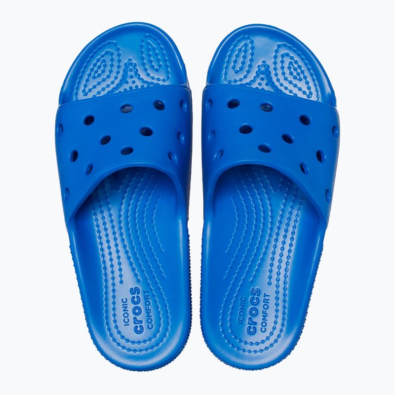 Crocs Classic blue bolt children's slides 11