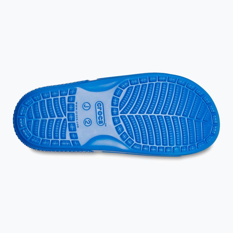 Crocs Classic blue bolt children's slides 12