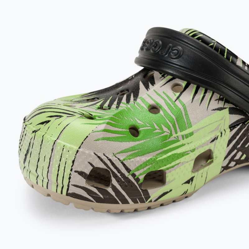 Crocs Baya Seasonal Printed Clog junior slides cobblestone/tropical 8