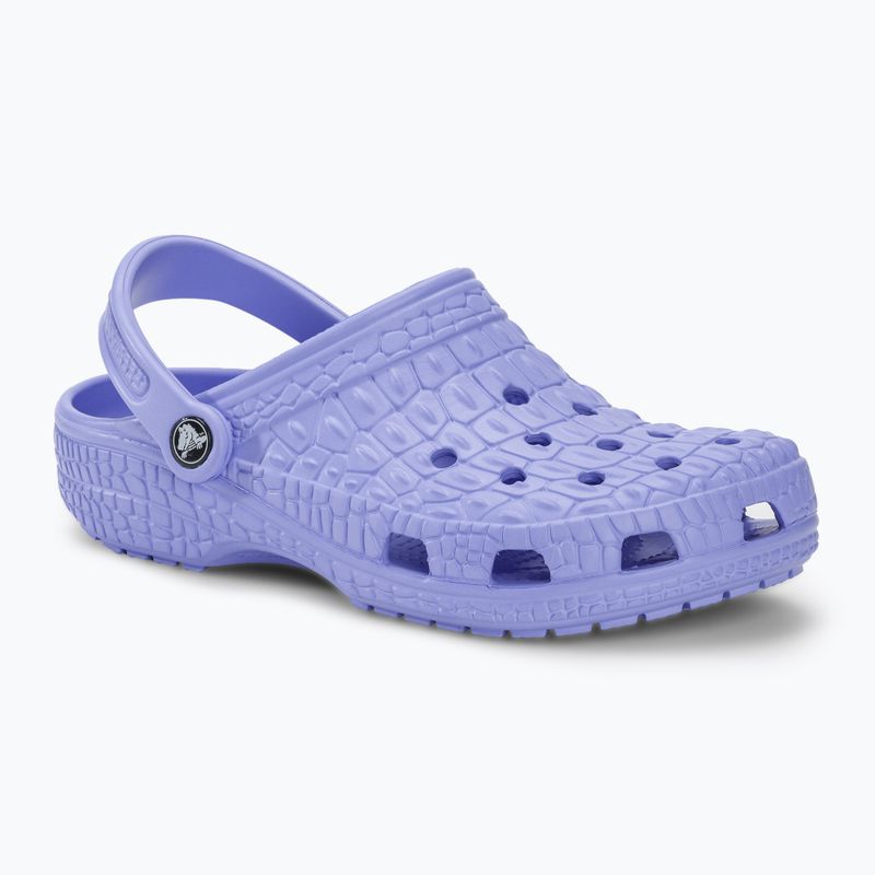 Crocs Classic Crocskin moon jelly slides 2
