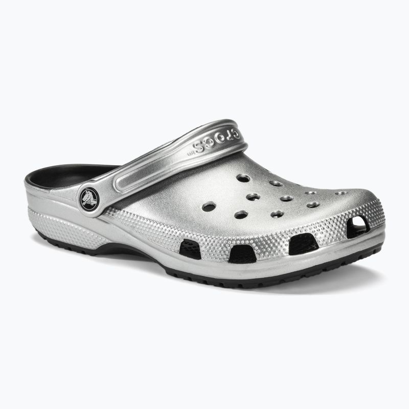 Crocs Classic silver/metallic slides