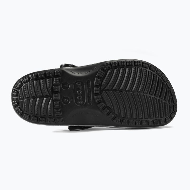 Crocs Classic silver/metallic slides 5