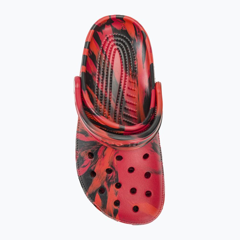 Crocs Classic Marbled Clog pepper/black slides 6