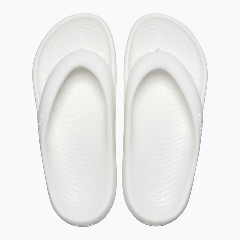 Crocs Mellow Recovery white flip flops 11