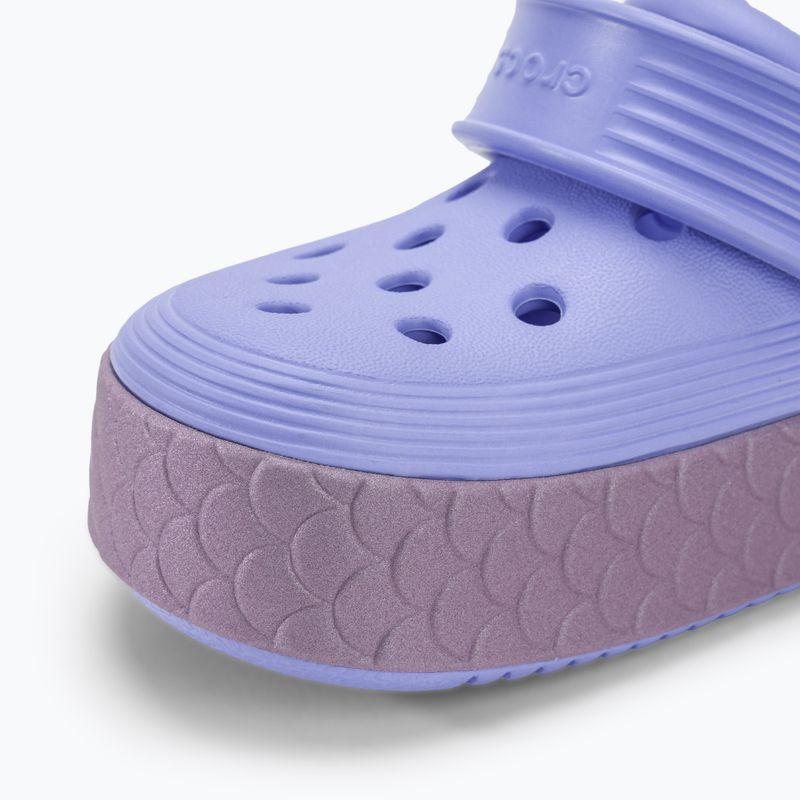 Crocs Off Court Reflect Mermaid moon jelly/multi children's slides 8