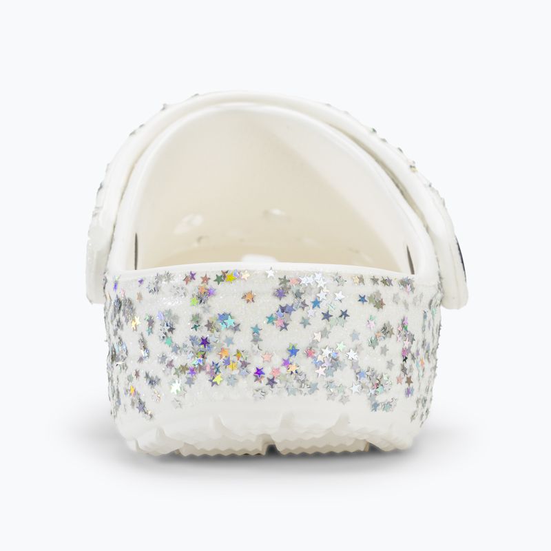 Crocs Classic Starry Glitter white children's slides 7