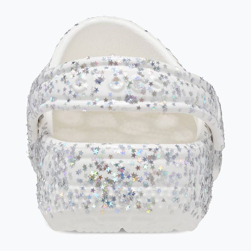 Crocs Classic Starry Glitter white children's slides 11