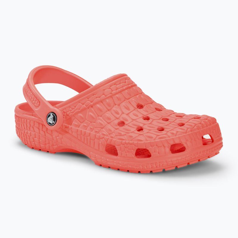 Crocs Classic Crocskin guava slides 2