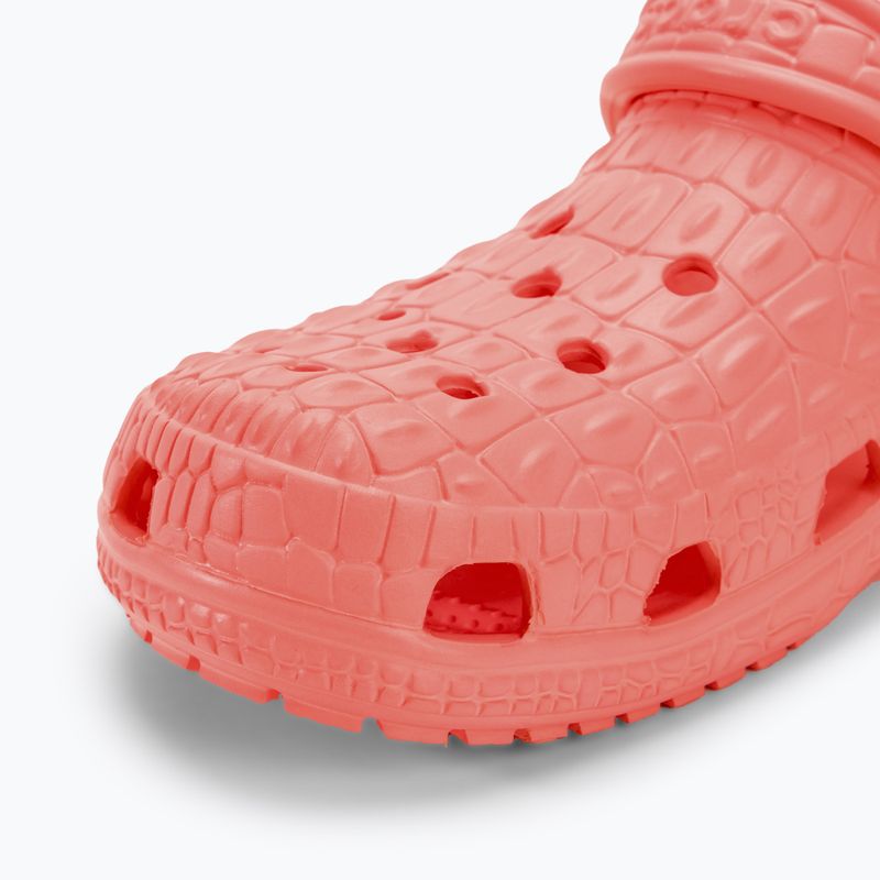 Crocs Classic Crocskin guava slides 8