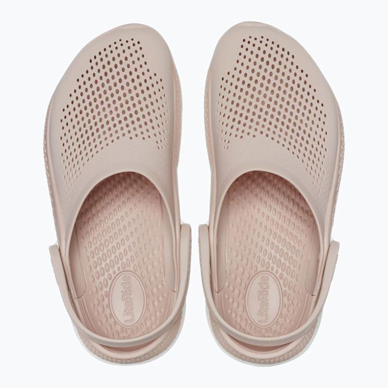 Women's Crocs LiteRide 360 Clog pink clay/white slides 3