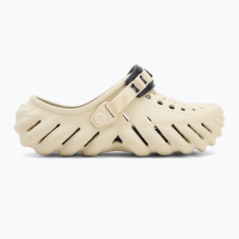 Slides Crocs Echo Clog bone/black 3