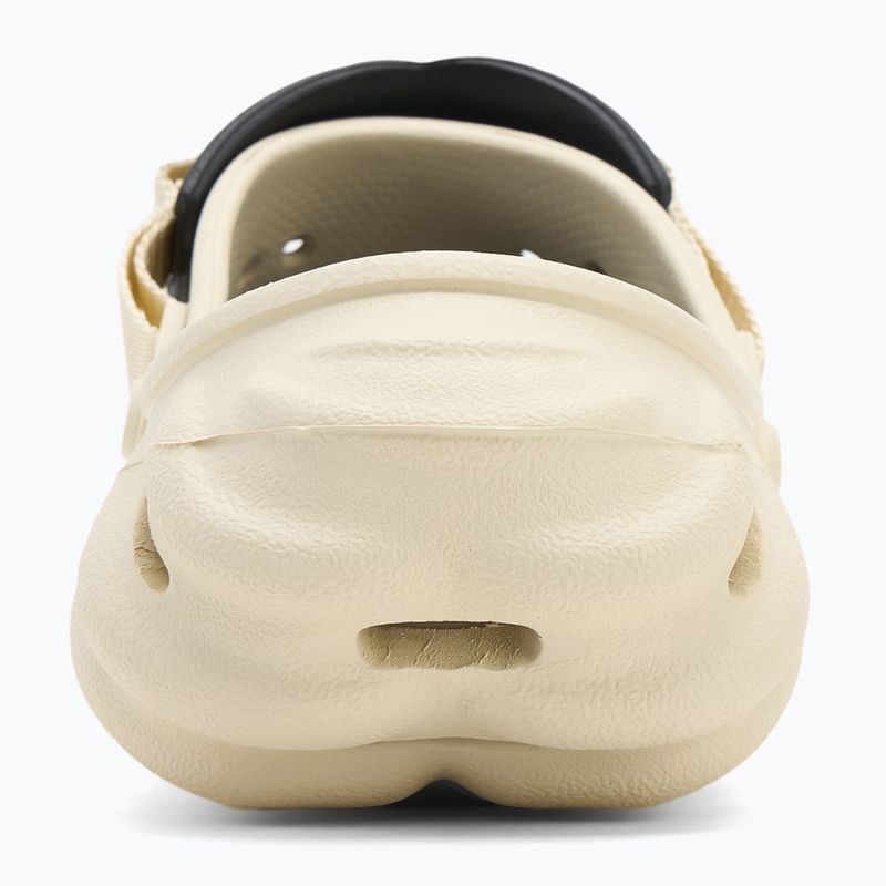 Slides Crocs Echo Clog bone/black 7