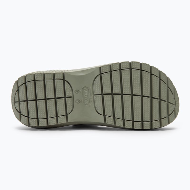 Women's Crocs Mega Crush elephant grey sandals 6