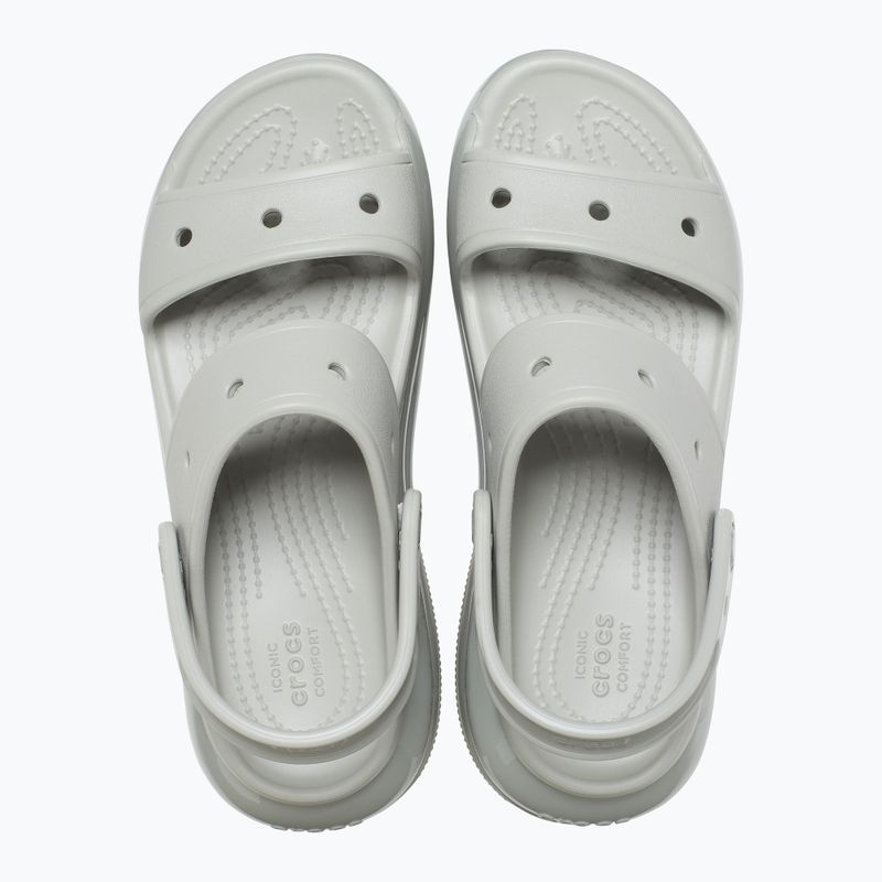 Women's Crocs Mega Crush elephant grey sandals 13
