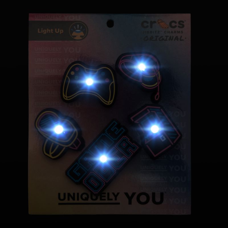 Pins Crocs Lights Up Neon Gamer lights up neon gamer 5 pack 2