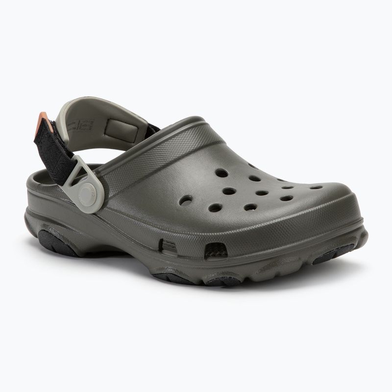 Crocs All Terrain dusty olive/multicolor slides 2