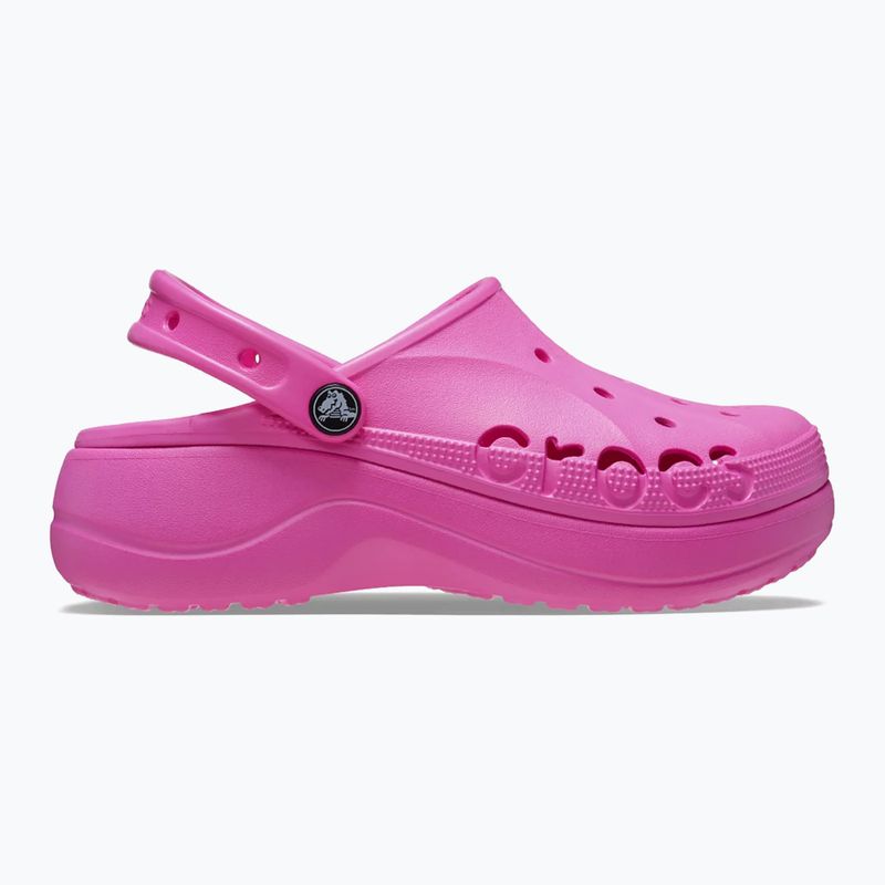 Crocs Baya Platform Clog flip flops electric pink 9