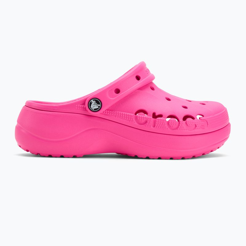 Crocs Baya Platform Clog flip flops electric pink 3