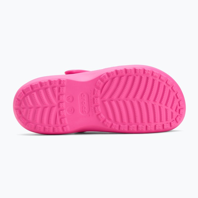 Crocs Baya Platform Clog flip flops electric pink 5