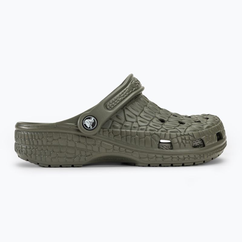 Crocs Classic Crocskin dusty olive slides 3