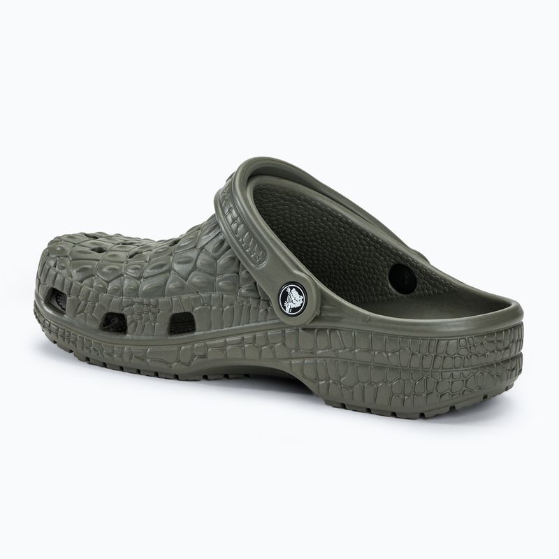 Crocs Classic Crocskin dusty olive slides 4