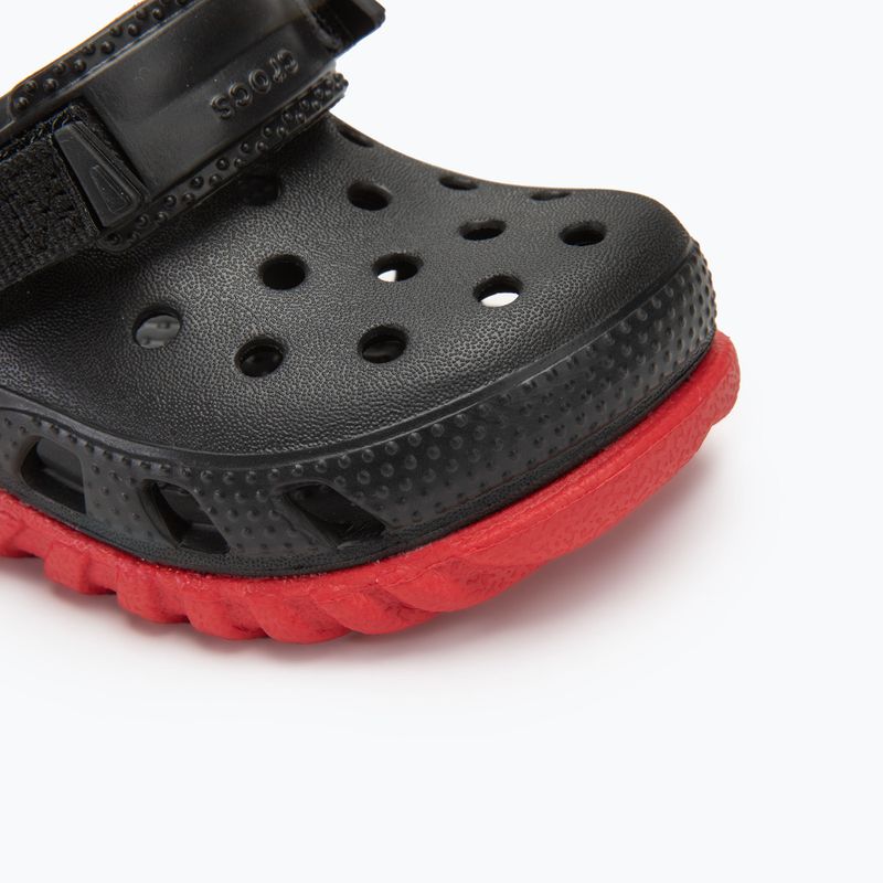 Crocs Duet Max II Clog Toddler slides black/varsity red 8