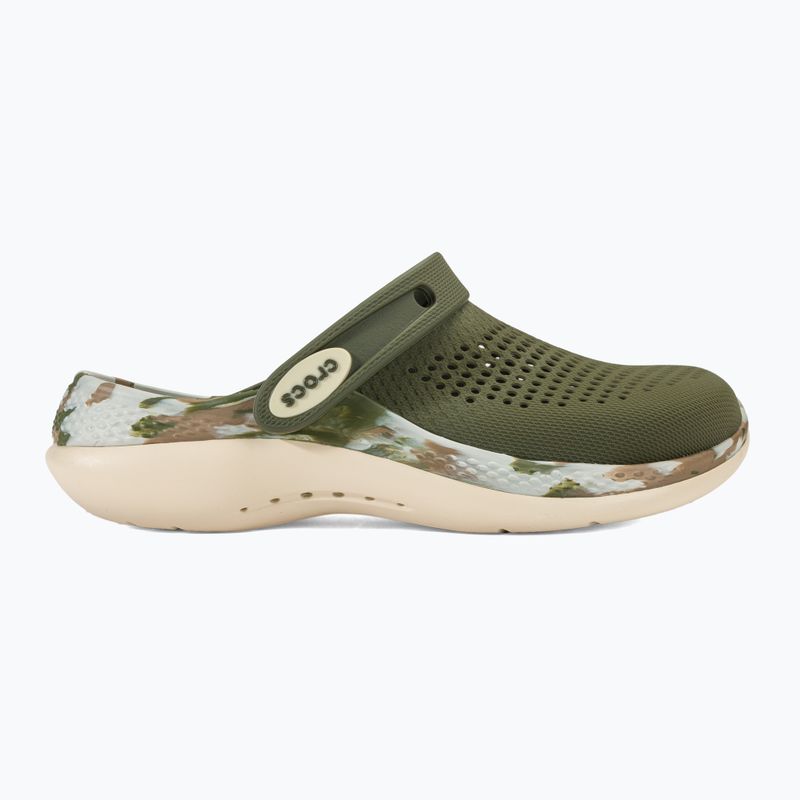 Crocs LiteRide 360 Marbled Clog army green/multi slides 3