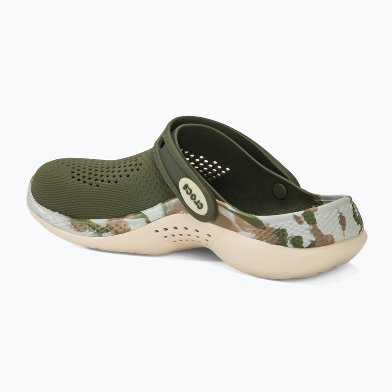 Crocs LiteRide 360 Marbled Clog army green/multi slides 4