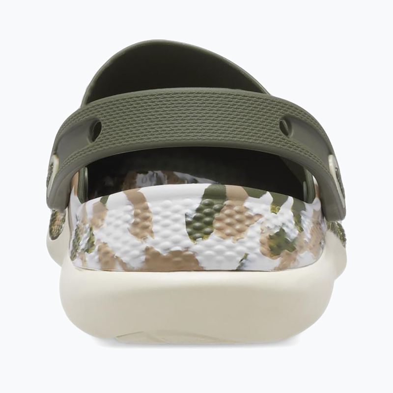 Crocs LiteRide 360 Marbled Clog army green/multi slides 11