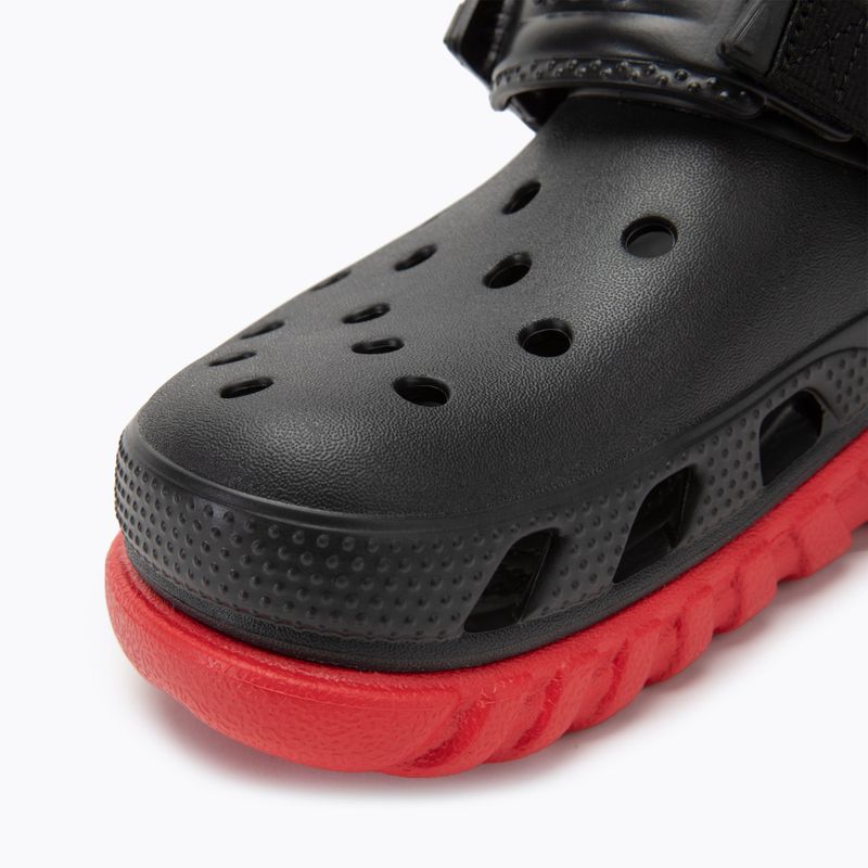 Crocs Duet Max II Clog black/varsity red slides 7