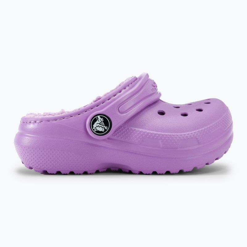 Crocs Classic Lined orchid children's slides 3