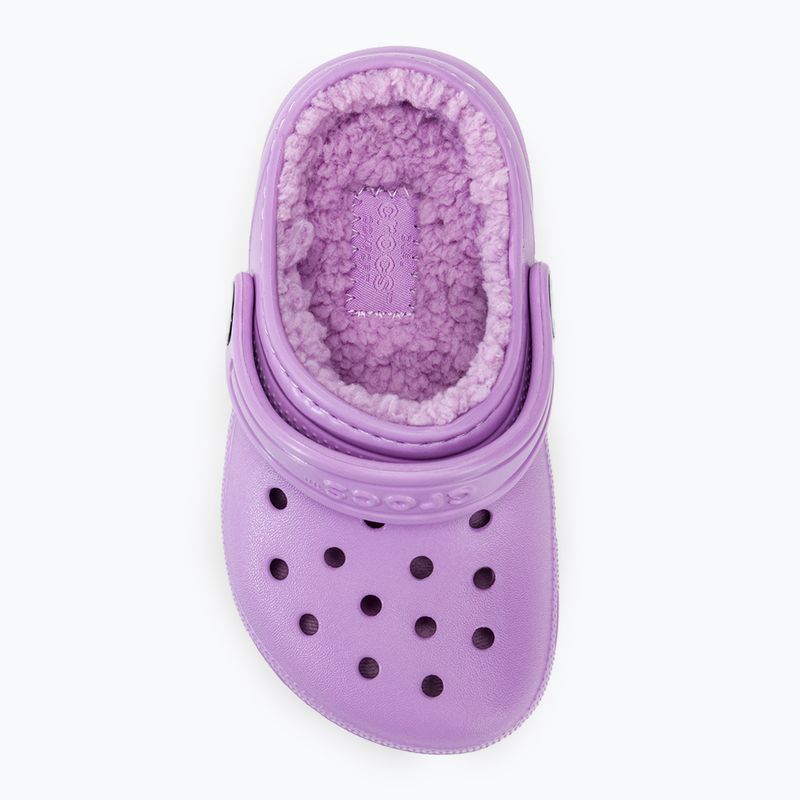 Crocs Classic Lined orchid children's slides 6