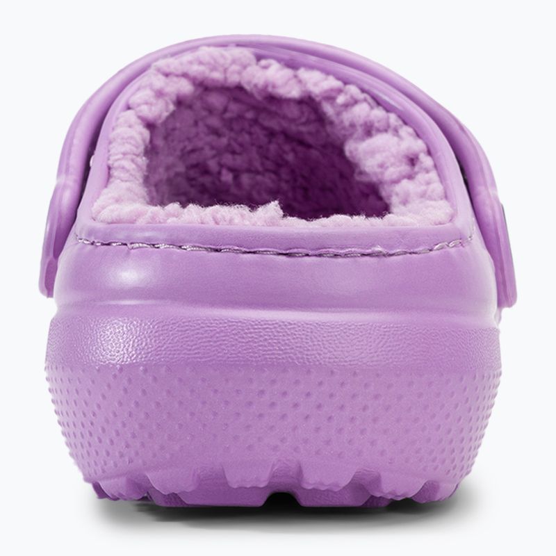 Crocs Classic Lined orchid children's slides 7