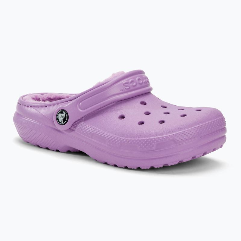 Crocs Classic Lined orchid children's slides