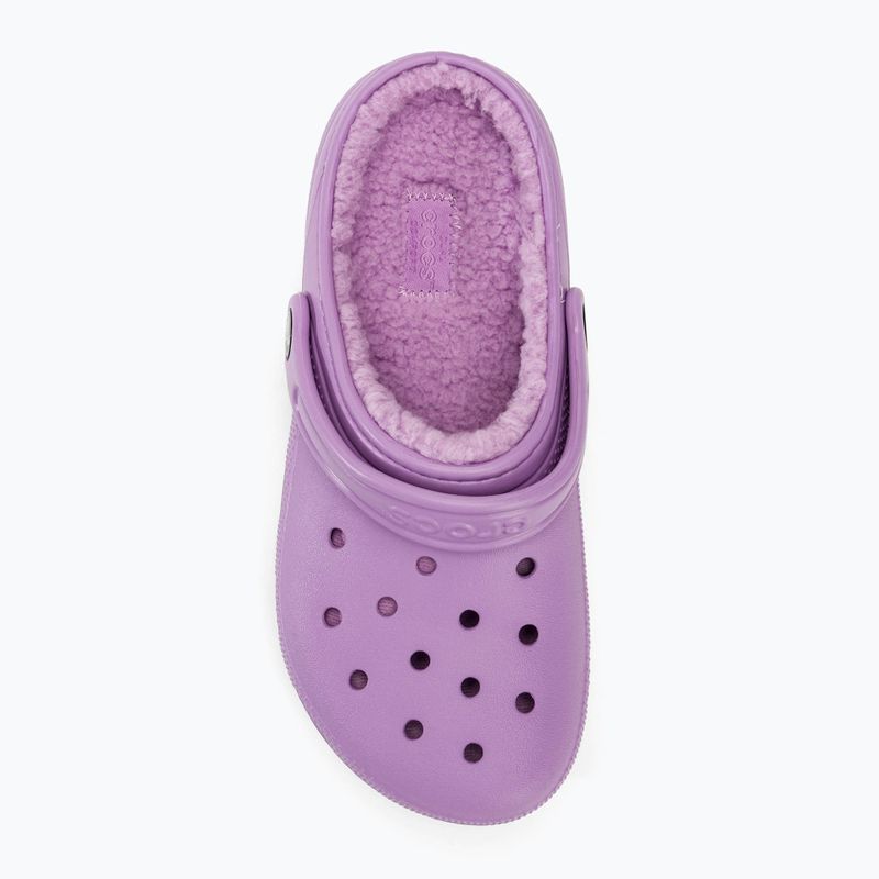 Crocs Classic Lined orchid children's slides 6