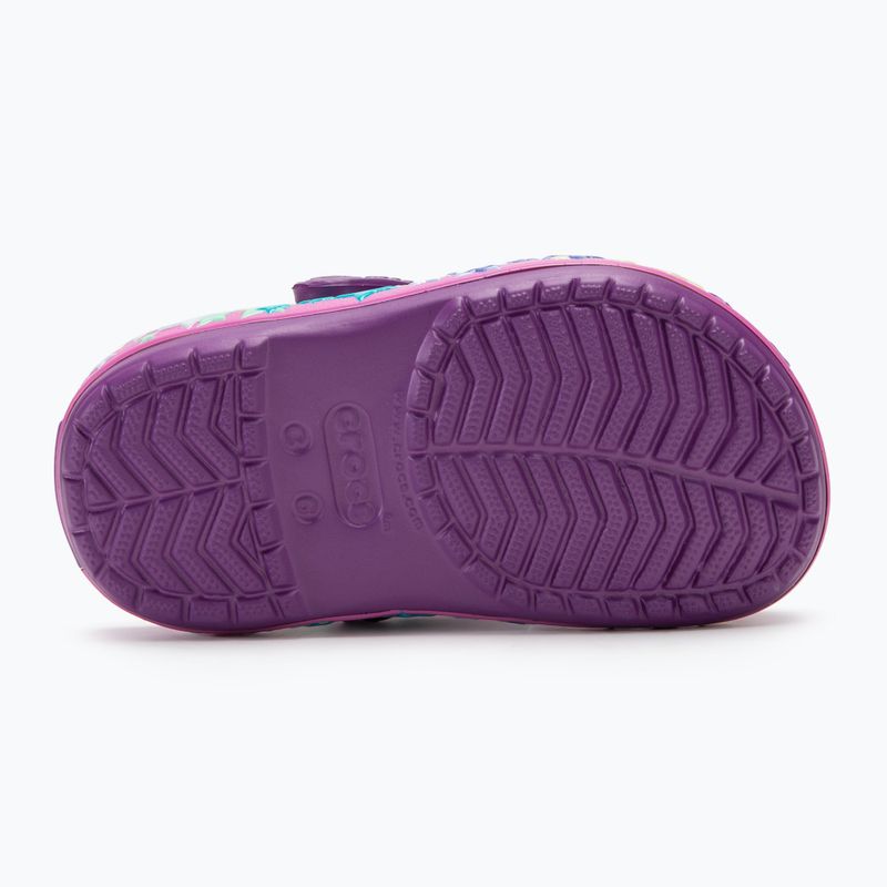 Crocs Crocband Lights Clog Toddler amethyst slides 5