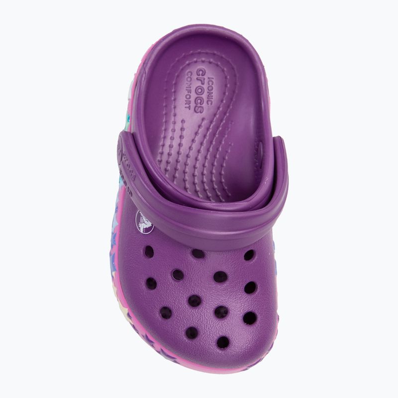 Crocs Crocband Lights Clog Toddler amethyst slides 6