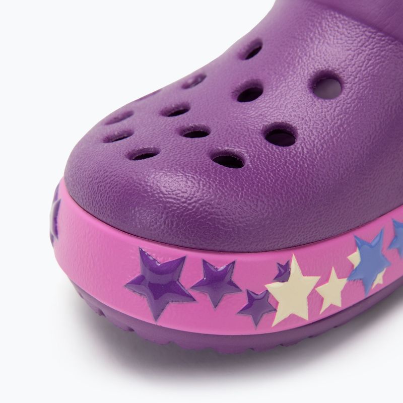 Crocs Crocband Lights Clog Toddler amethyst slides 8