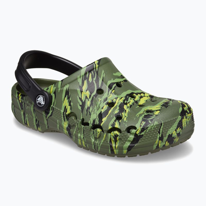 Crocs Baya Seasonal Printed Clog tiger camo slides 9