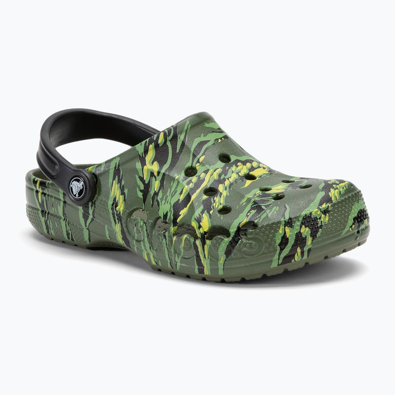 Crocs Baya Seasonal Printed Clog tiger camo slides 2