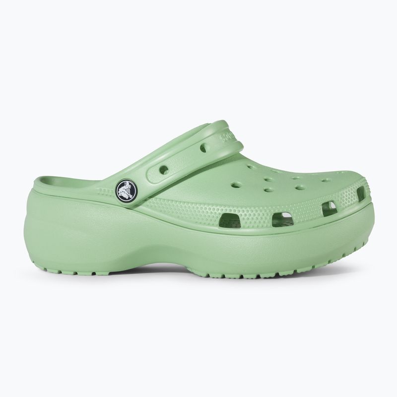 Women's Crocs Classic Platform Clog fair green 3
