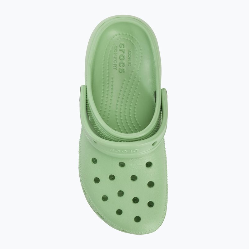 Women's Crocs Classic Platform Clog fair green 6